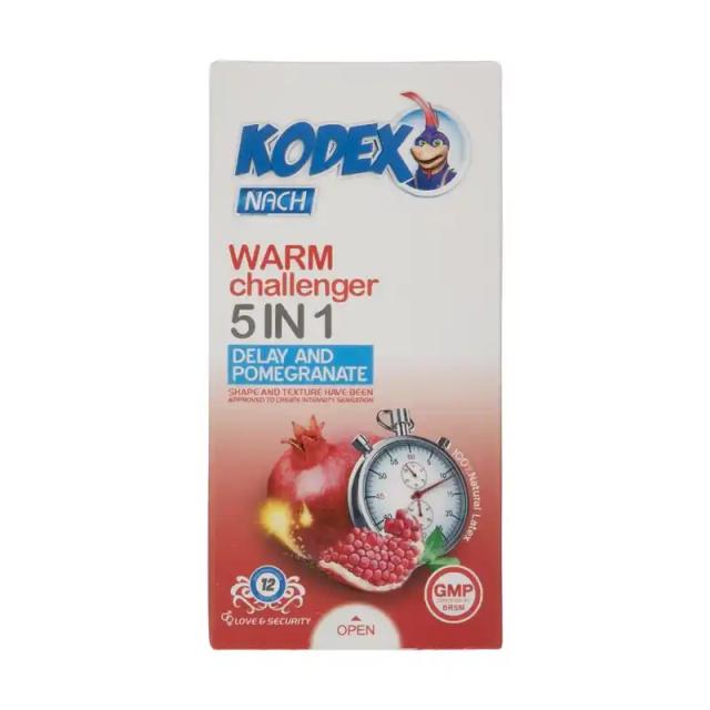 فروشگاه نوبت مال - کاندوم کدکس Warm Challenger 5in1 وارم چلنجر 5در1 12 عددی