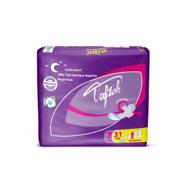 فروشگاه نوبت مال - نوار بهداشتی بالدار شب تافته Over Night بسته 7 عددی
