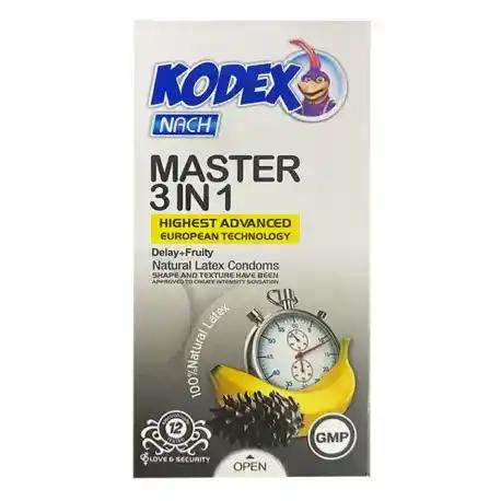 نوبت آنلاین - قیمت و خرید کاندوم کدکس master 3in1 مستر 3در1 12 عددی