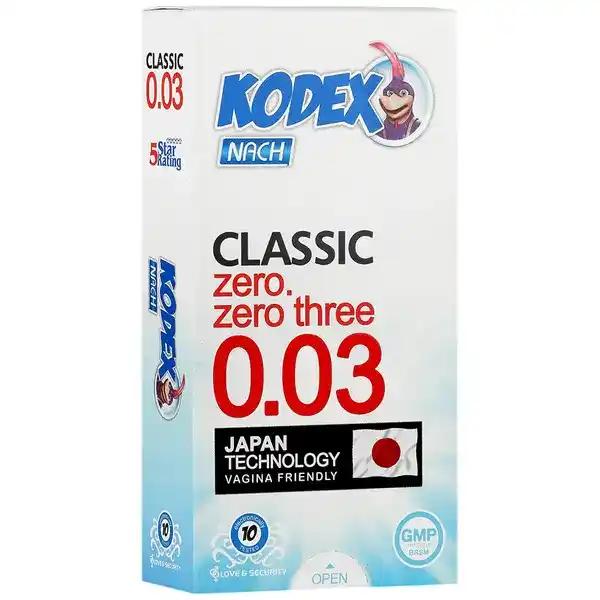 نوبت آنلاین - قیمت و خرید کاندوم کدکس Classic 0.03 کلاسیک نازک 10 عددی