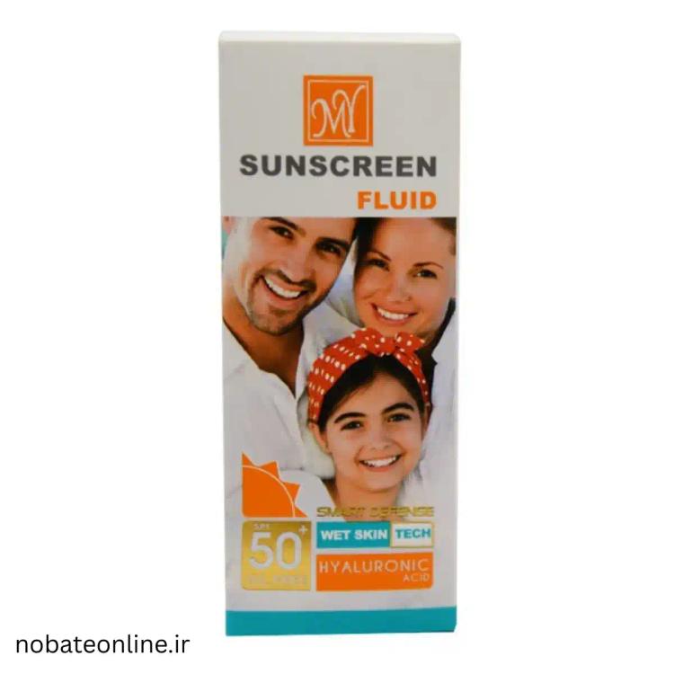نوبت آنلاین - ارزان ترین ضد آفتاب فلوئید مای SPF50  مدل هیالورونیک اسید 50 میل
